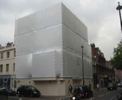 Heavy Duty Scaffolding Sheets Featuring Robust Material Composition with High Tensile and Tear Strength, Waterproof and UV Resistant for Construction Site Protection and Safety Barriers